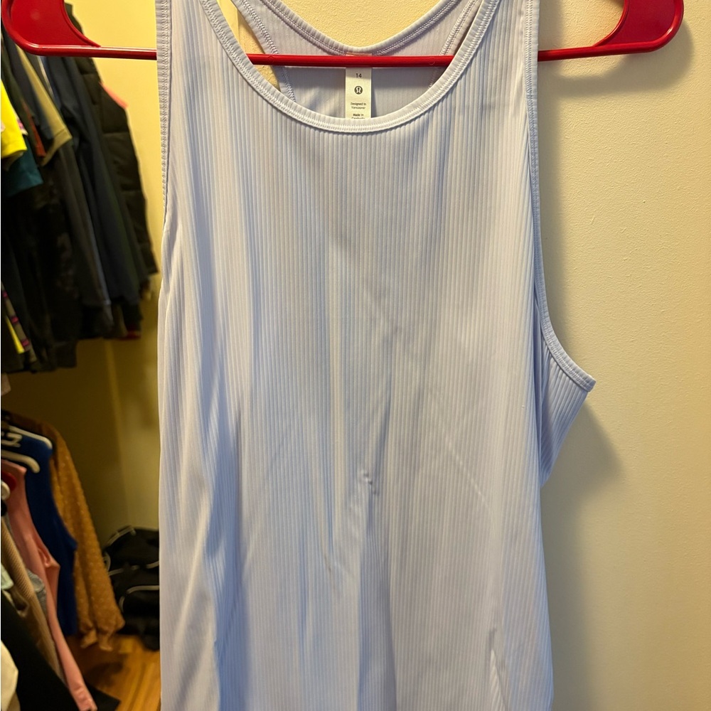 lululemon athletica Light Blue Tank Top